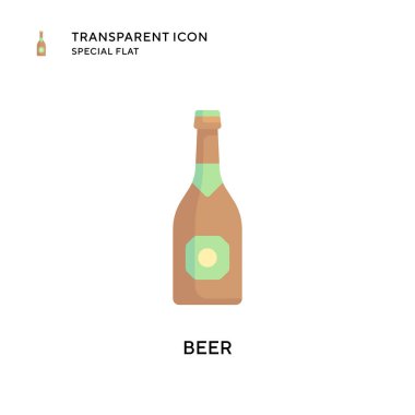 Bira vektör simgesi. Düz çizim. EPS 10 vektörü.