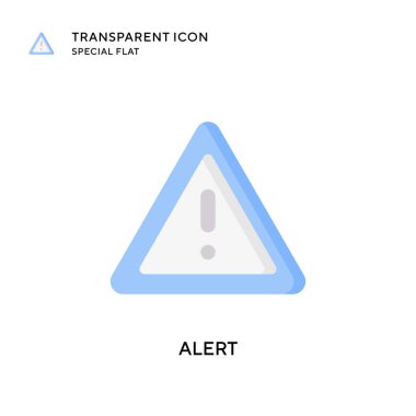 Vektör simgesini uyarın. Düz çizim. EPS 10 vektörü.