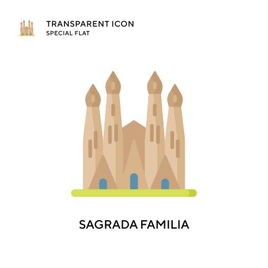 Sagrada ailevi vektör simgesi. Düz çizim. EPS 10 vektörü.