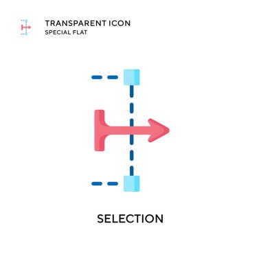 Seçim vektör simgesi. Düz çizim. EPS 10 vektörü.