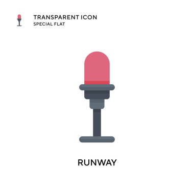 Pist vektör simgesi. Düz çizim. EPS 10 vektörü.