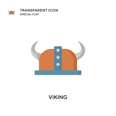 Viking vektör simgesi. Düz çizim. EPS 10 vektörü.