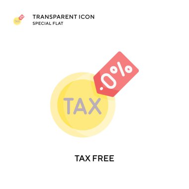 Vergisiz vektör simgesi. Düz çizim. EPS 10 vektörü.