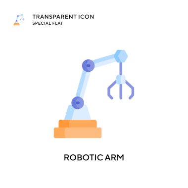Robot kol vektör simgesi. Düz çizim. EPS 10 vektörü.