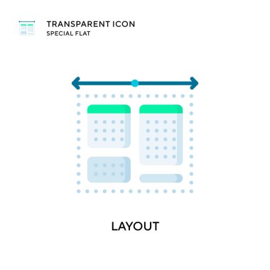 Düzen vektör simgesi. Düz çizim. EPS 10 vektörü.