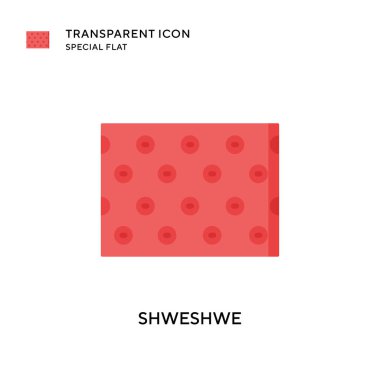 Shweshwe vektör simgesi. Düz çizim. EPS 10 vektörü.