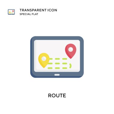 Yönlendirme simgesi. Düz çizim. EPS 10 vektörü.