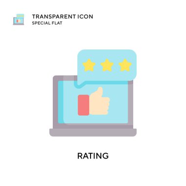 Beğeni vektörü simgesi. Düz çizim. EPS 10 vektörü.