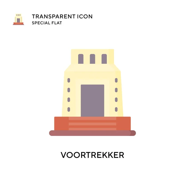 Voortrekker Vektorikon Platt Stil Illustration Eps Vektor — Stock vektor