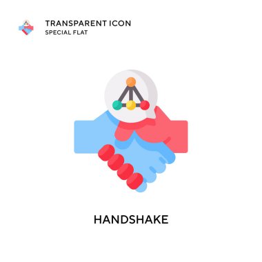 El sıkışma vektör simgesi. Düz çizim. EPS 10 vektörü.