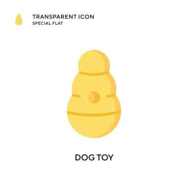 Köpek oyuncağı vektör simgesi. Düz çizim. EPS 10 vektörü.