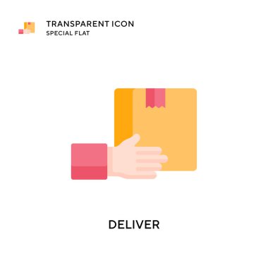 Vektör simgesini gönder. Düz çizim. EPS 10 vektörü.