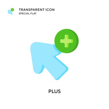 Artı vektör simgesi. Düz çizim. EPS 10 vektörü.