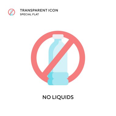 Sıvı vektör simgesi yok. Düz çizim. EPS 10 vektörü.