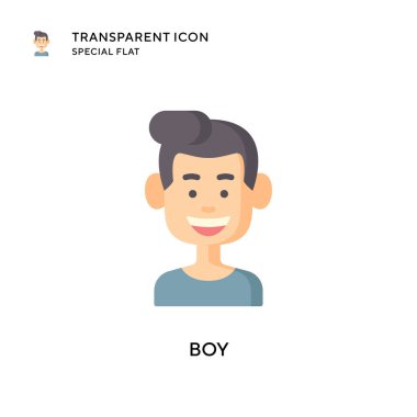 Erkek vektör simgesi. Düz çizim. EPS 10 vektörü.