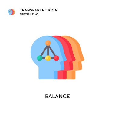 Denge vektör simgesi. Düz çizim. EPS 10 vektörü.