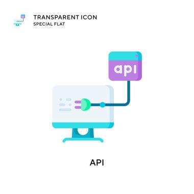 Api vektör simgesi. Düz çizim. EPS 10 vektörü.