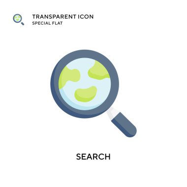 Arama vektör simgesi. Düz çizim. EPS 10 vektörü.