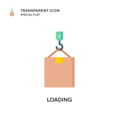 Vektör simgesi yükleniyor. Düz çizim. EPS 10 vektörü.
