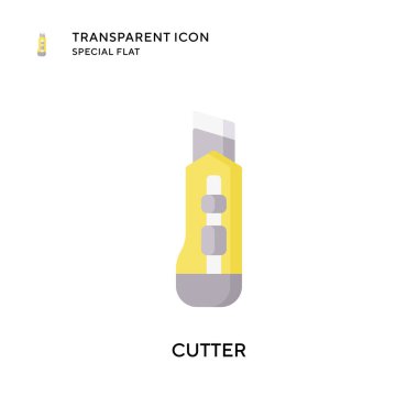 Kesici vektör simgesi. Düz çizim. EPS 10 vektörü.