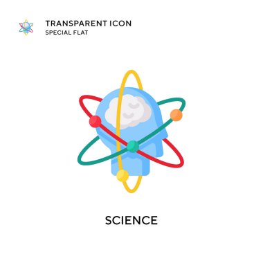Bilim vektör simgesi. Düz çizim. EPS 10 vektörü.