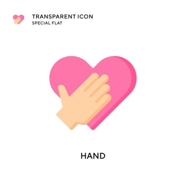 El vektör simgesi. Düz çizim. EPS 10 vektörü.