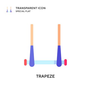 Trapez vektör simgesi. Düz çizim. EPS 10 vektörü.