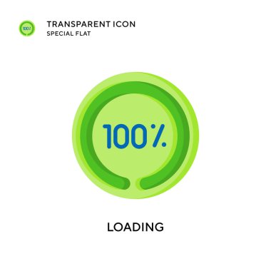 Vektör simgesi yükleniyor. Düz çizim. EPS 10 vektörü.