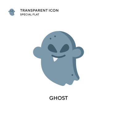 Hayalet vektör simgesi. Düz çizim. EPS 10 vektörü.