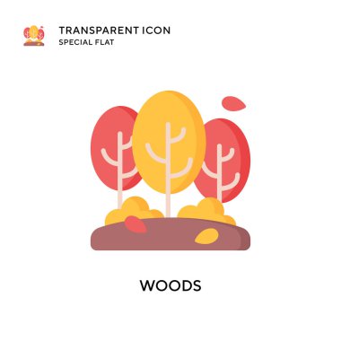 Orman vektör simgesi. Düz çizim. EPS 10 vektörü.