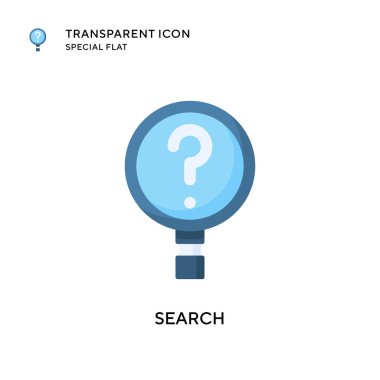 Arama vektör simgesi. Düz çizim. EPS 10 vektörü.