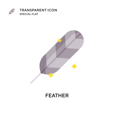 Tüylü vektör simgesi. Düz çizim. EPS 10 vektörü.
