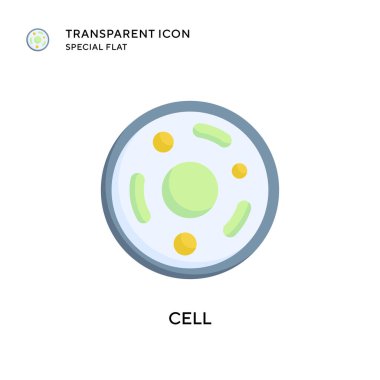 Hücre vektör simgesi. Düz çizim. EPS 10 vektörü.