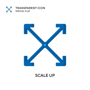 Vektör simgesini ölçeklendir. Düz çizim. EPS 10 vektörü.