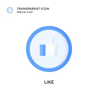 Vektör simgesi gibi. Düz çizim. EPS 10 vektörü.