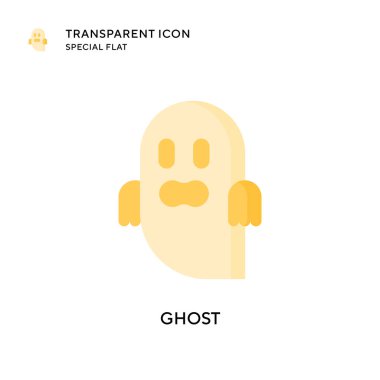 Hayalet vektör simgesi. Düz çizim. EPS 10 vektörü.