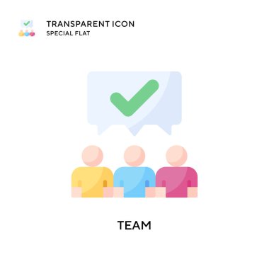 Takım vektör ikonu. Düz çizim. EPS 10 vektörü.