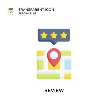 Vektör simgesini gözden geçir. Düz çizim. EPS 10 vektörü.