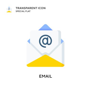 E- posta vektör simgesi. Düz çizim. EPS 10 vektörü.