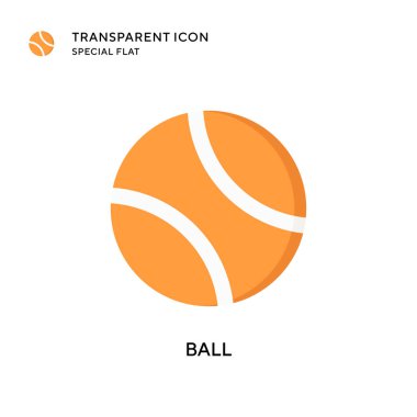 Top vektör simgesi. Düz çizim. EPS 10 vektörü.