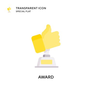 Ödül vektör ikonu. Düz çizim. EPS 10 vektörü.