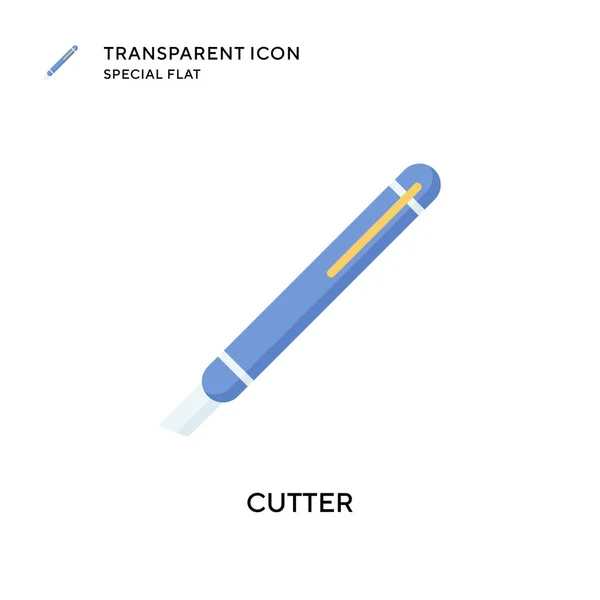 Cutter Vektor Symbol Flache Illustration Eps Vektor — Stockvektor