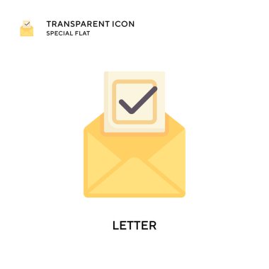 Harf vektör simgesi. Düz çizim. EPS 10 vektörü.