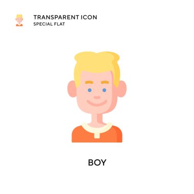 Erkek vektör simgesi. Düz çizim. EPS 10 vektörü.