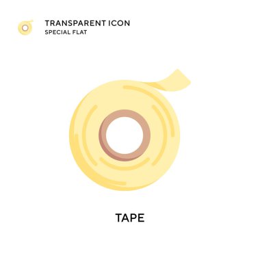 Teyp vektör simgesi. Düz çizim. EPS 10 vektörü.