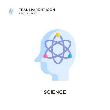 Bilim vektör simgesi. Düz çizim. EPS 10 vektörü.