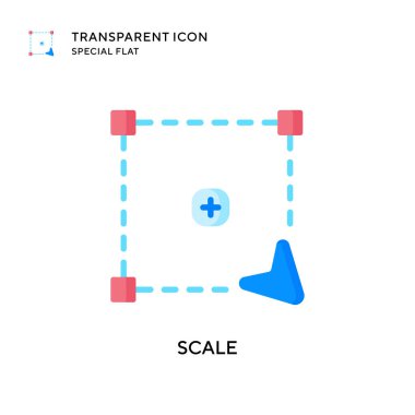 Vektör simgesini ölçekle. Düz çizim. EPS 10 vektörü.