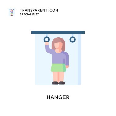 Askı vektör simgesi. Düz çizim. EPS 10 vektörü.