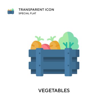 Sebze vektör simgesi. Düz çizim. EPS 10 vektörü.