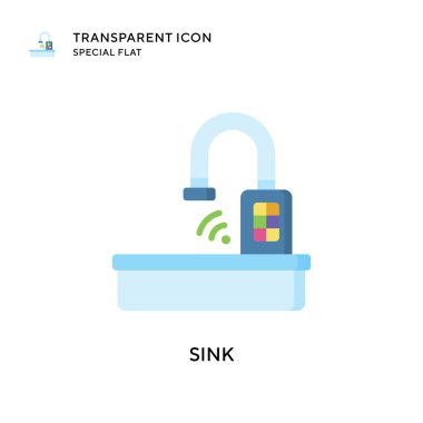 Batırma vektör simgesi. Düz çizim. EPS 10 vektörü.